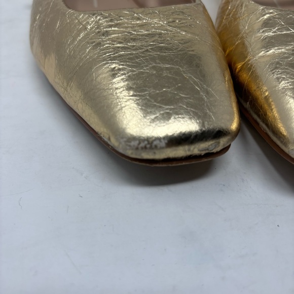 Dolce Vita Reyes Gold Mary Jane Flats Size 8 - Picture 5 of 12